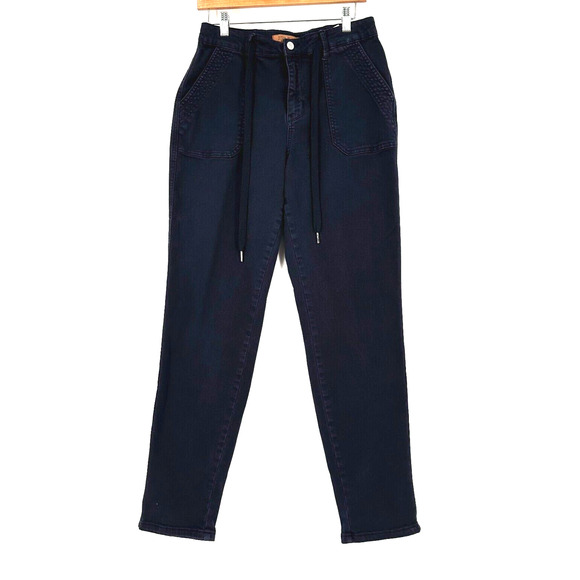 Judy Blue Womens Garment Dyed Jogger Jeans Size 7/28 Stretch Comfort Drawstring - Picture 1 of 10